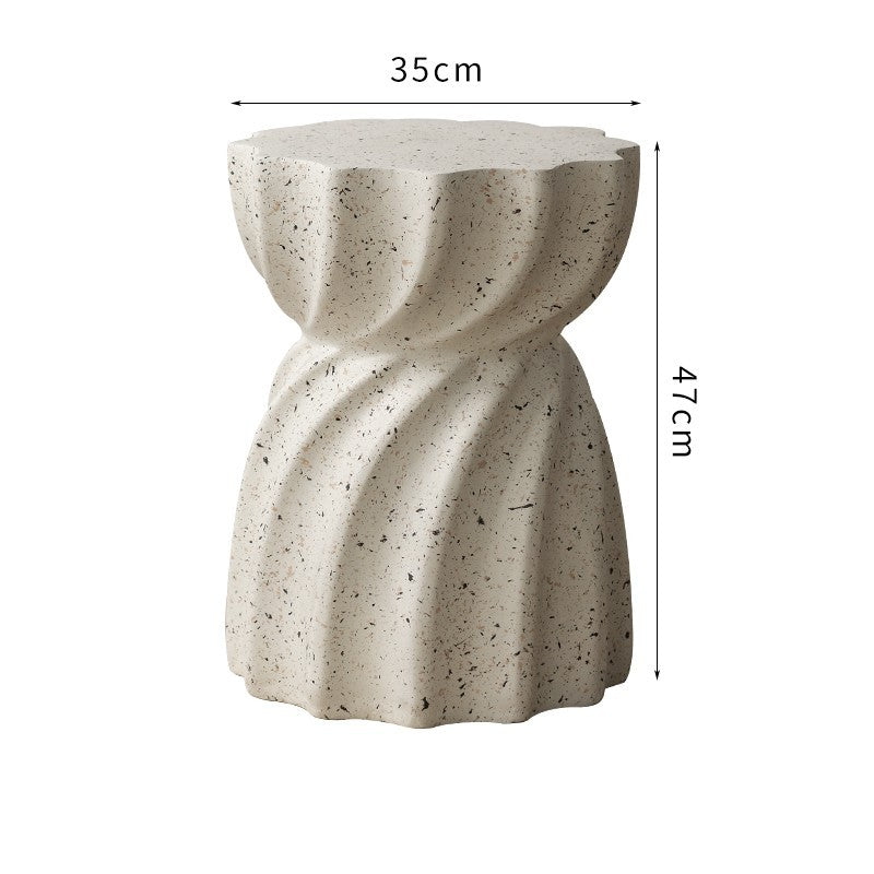 Cream Breeze Cafe Small Round Table Side Table null