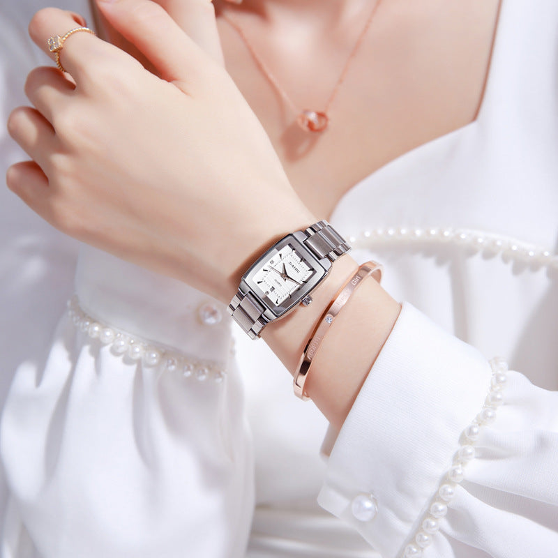 Special Interest Light Luxury Vintage Wine Bucket Waterproof Women's Watch null