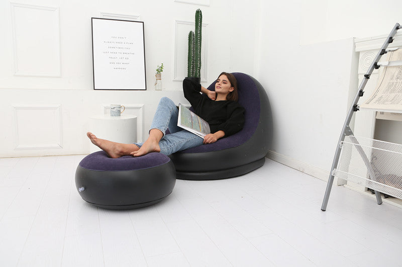 Lazy Bean Bag with Inflatable Folding Sofa null
