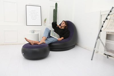 Lazy Bean Bag with Inflatable Folding Sofa null