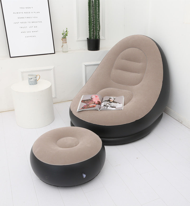 Lazy Bean Bag with Inflatable Folding Sofa null