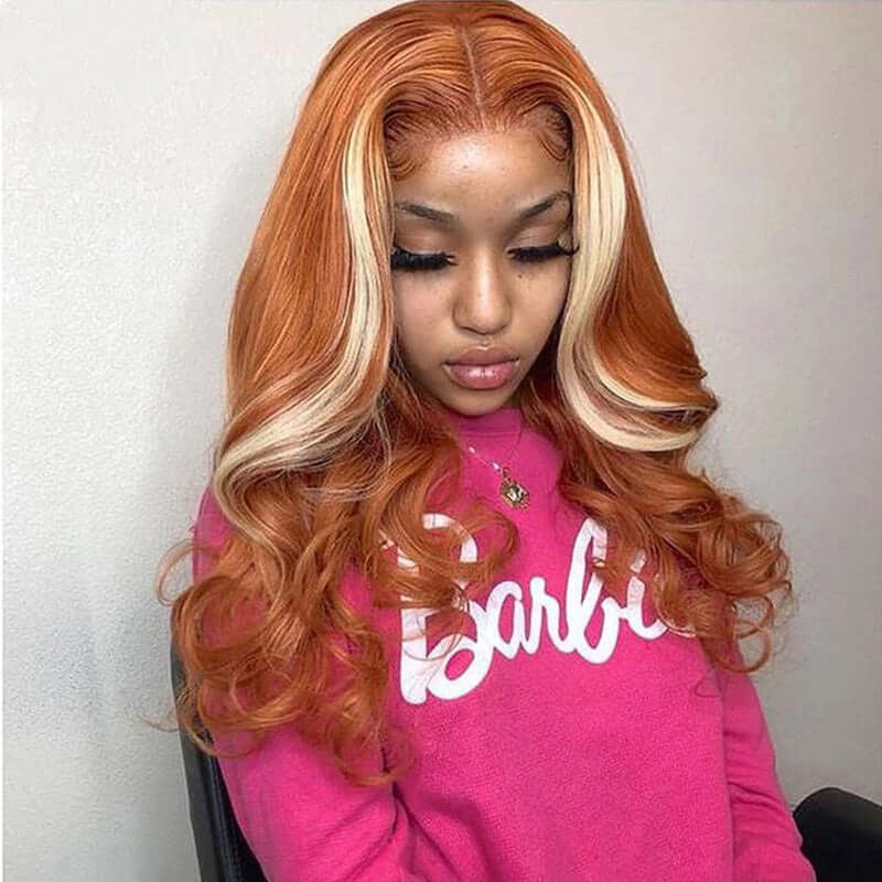 4X4 Human Hair Wig Head Cover Highlights 613 null