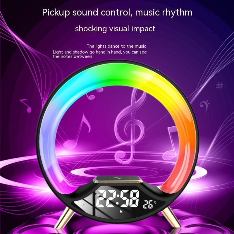 O Light Three In One Wireless Charging Multifunctional Bluetooth Speaker Night Light null