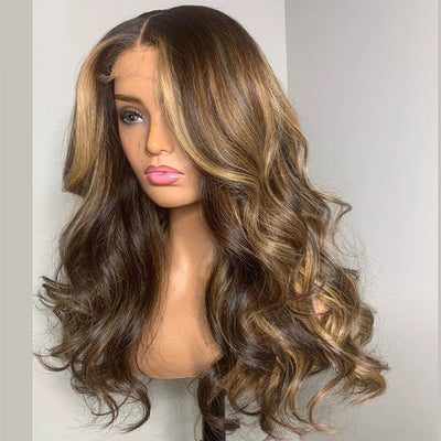 Medium And Long Curly Fashion Female Big Wave Real Human Hair Wig null