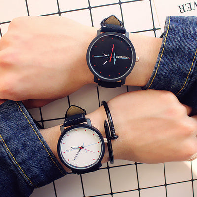Student men and women couple watches null