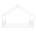Twin Montessori Teepee House Bed with fabric tent and wooden frame, ideal for children's bedroom play and sleep area.