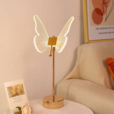 Flowers Decorated Table Lamp Bedroom Ins Warm null