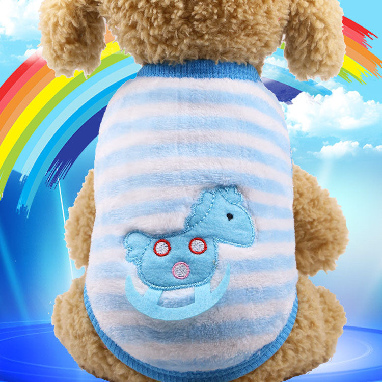 Flannel warm pet clothes null