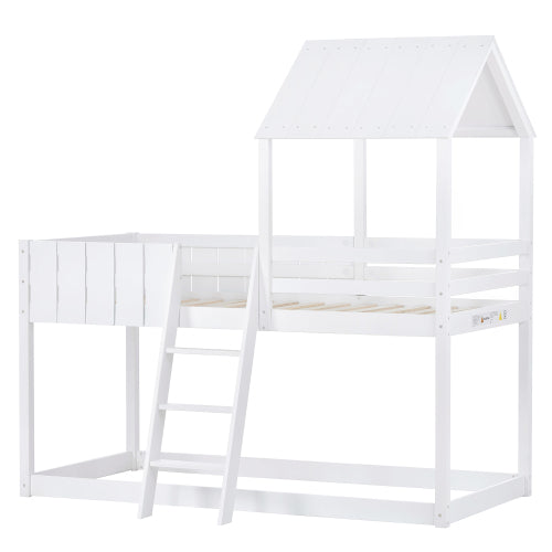 Modern Kids’ Playhouse Bunk Bed - Morderncharm store