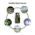 Multistage Outdoor Water Purifier for Emergency Camping Wilderness Survival null