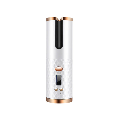 Rechargeable Automatic Hair Curler Women Portable Hair Curling Iron LCD Display Ceramic Curly Rotating Curling Wave Styer null