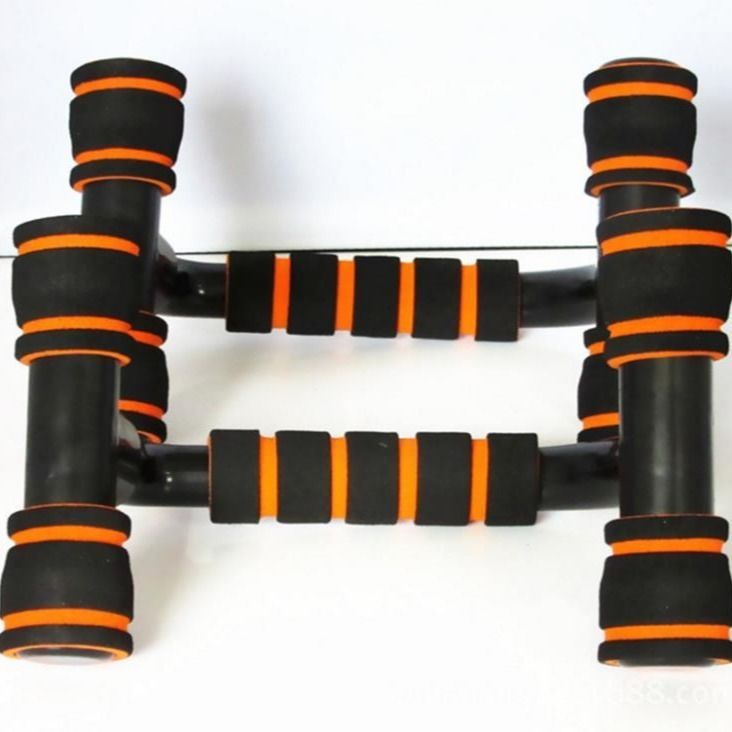H-shaped Push-up Stand Sponge Hand Grip ABS Fitness Chest Training Grip Bar Fitness Exercise Trainer null