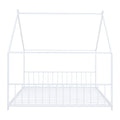 Twin Montessori Teepee House Bed with wooden frame and fabric canopy, designed for children's cozy and playful bedroom decor.
