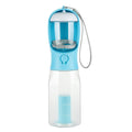 Portable Cat Dog Water Bottle Food Feeder Drinker Poop Dispenser 3 In 1 Leak-proof Multifunctional Dog Water Bottle Pet Products null