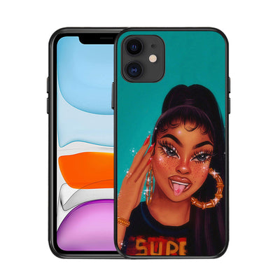 Black girl phone case null