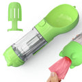 Pet Water Bottle Feeder Bowl Garbage Bag Storage Portable Pet Outdoor Travel 3 In 1 Dog Water Bottle null