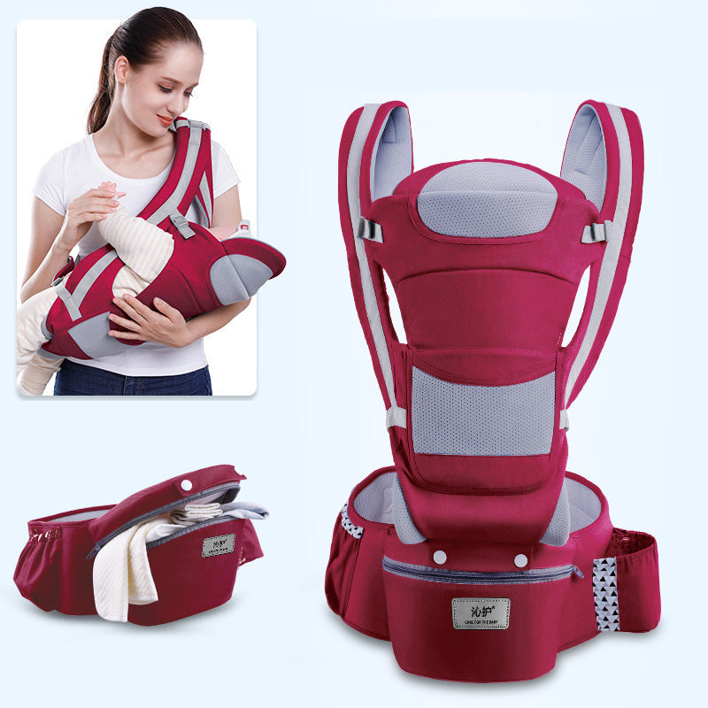 Ergonomic Baby Carrier Infant Baby Hipseat Carrier 3 In 1 Front Facing Ergonomic Kangaroo Baby Wrap Sling null