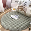 Plush Round Carpet Sofa Living Room Coffee Table Bedroom Cloakroom Dressing Table Carpet White Round Mat null