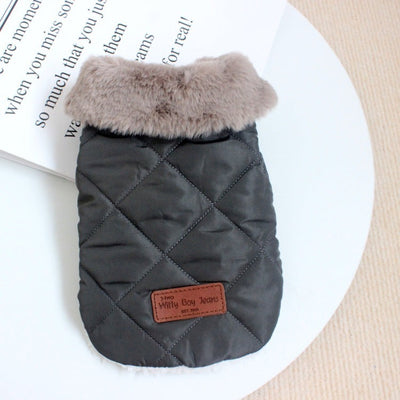 Dog Clothes Autumn And Winter Clothing Thickened Warm Cotton Coat null