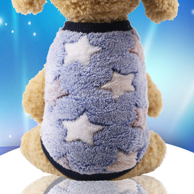 Flannel warm pet clothes null