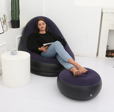 Lazy Bean Bag with Inflatable Folding Sofa null