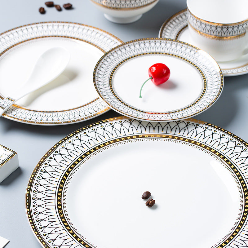 Royal Geometric Bone China Dinnerware