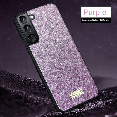 Glitter Leather Case Drop-resistant S23Ultra Phone Case null