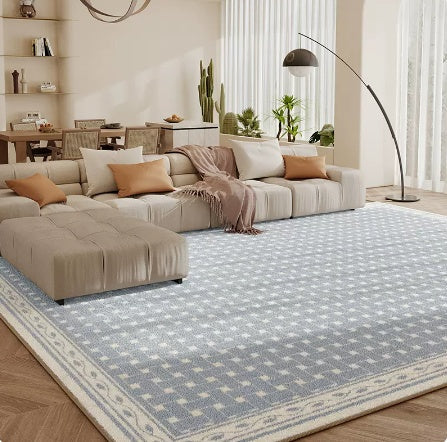 Living Room Carpet Checkerboard Bedroom Floor Cushion Sofa Coffee Table Blanket Dirt Resistant null