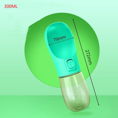 Pet Dog Water Bottle Feeder Bowl Portable Water Food Bottle Pets Outdoor Travel Drinking Dog Bowls Water Bowl For Dogs null