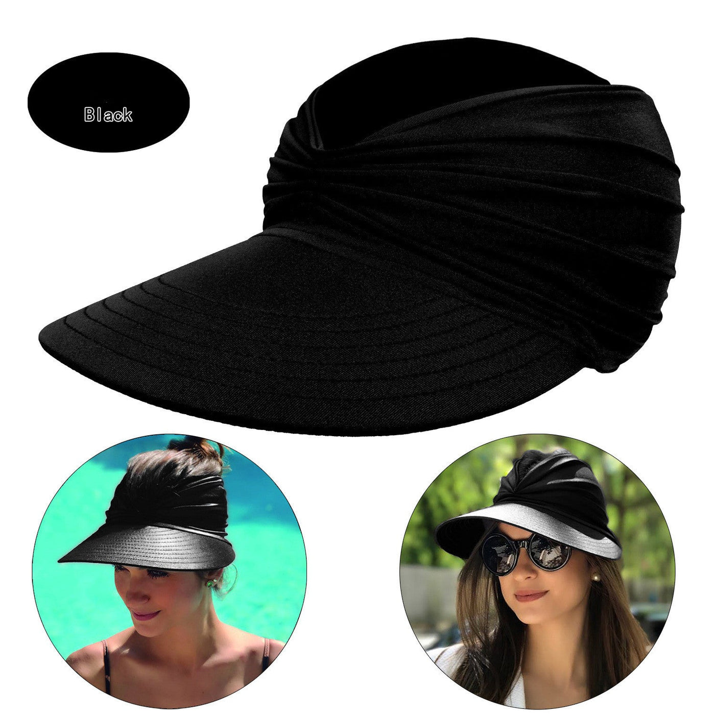 Women's New Empty Top Sunscreen Sports Beach Sun Hat null