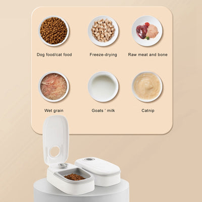 Automatic Pet Feeder Smart Food Dispenser For Cats Dogs Timer Stainless Steel Bowl Auto Dog Cat Pet Feeding Pets Supplies null