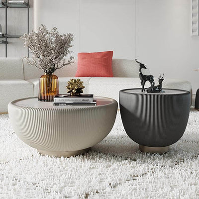 Light Luxury Round Tea Table Modern Simple Small House null