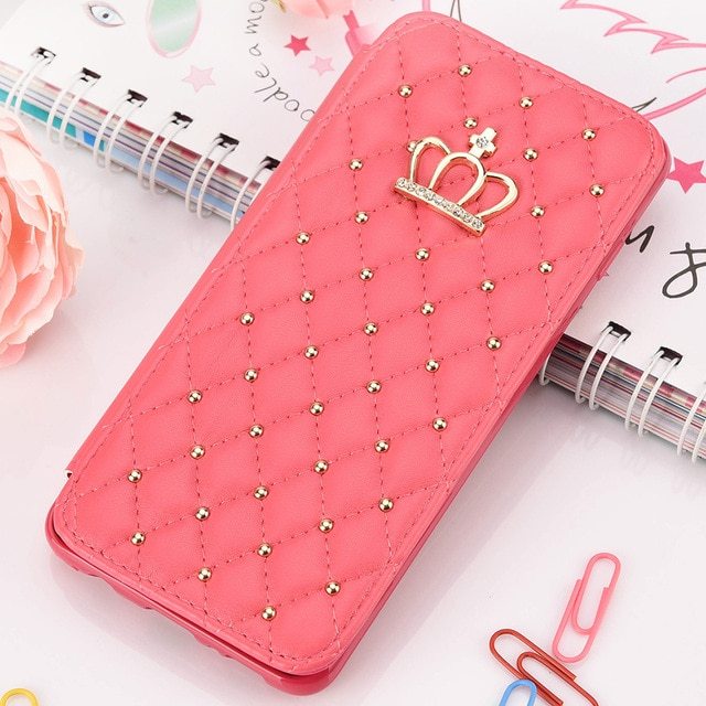 Crown Card Leather Case for Samsung Phone Case null
