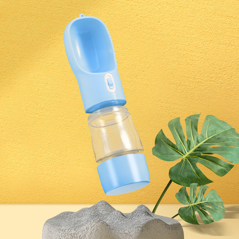 Pet Dog Water Bottle Feeder Bowl Portable Water Food Bottle Pets Outdoor Travel Drinking Dog Bowls Water Bowl For Dogs null