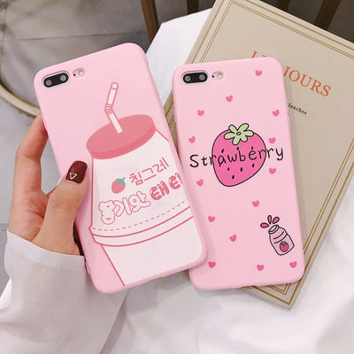 Strawberry milk phone case null