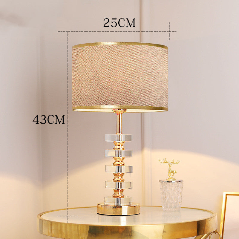 Light Luxury Crystal Table Lamp Postmodern Simple And Warm null