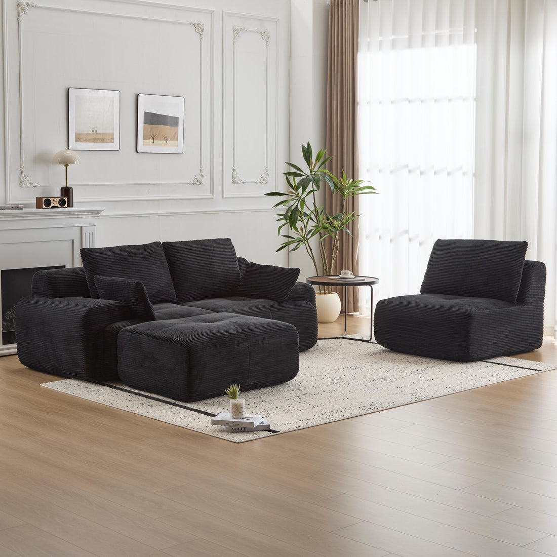 Modern Low-Profile Sectional Sofa
