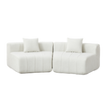 Chenille Curved Sectional Sofa With 2 Pillows,Curved Symmetrical Modular Semi Circular Sofa Sectional For Bedroom, Living Room, Office For Leisure Or Nap, Reading Room, And Lobby - Morderncharm store