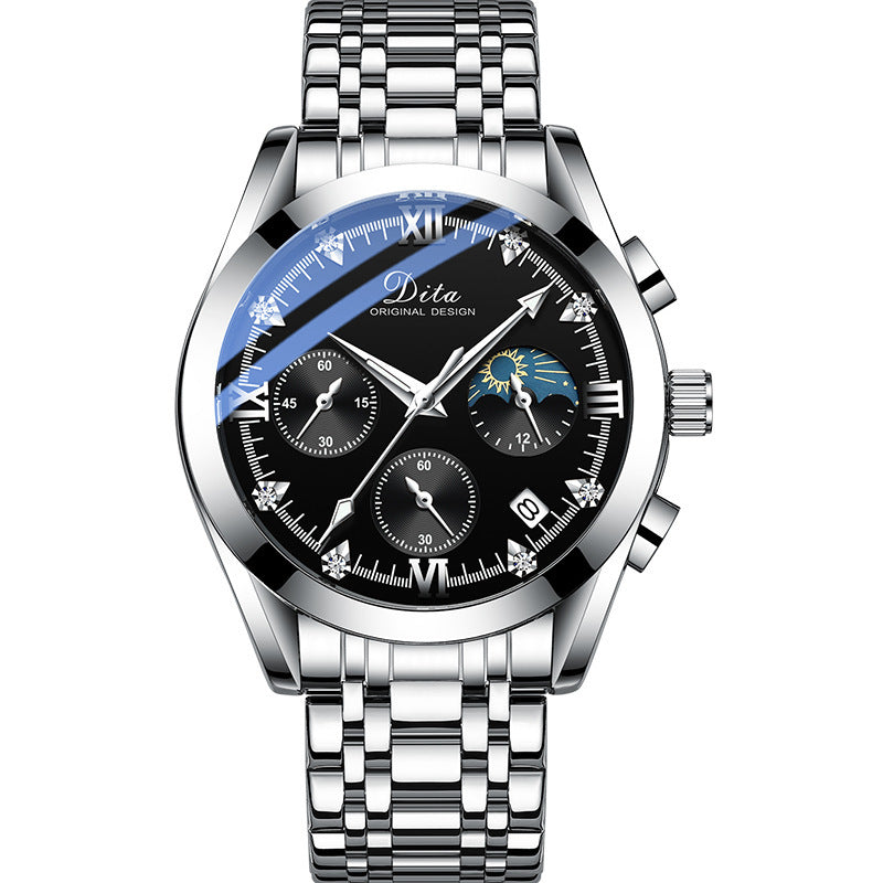 Diamond Accent Dial with Moon Phase & Date