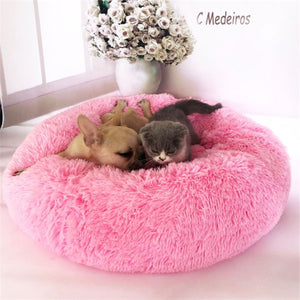 Round Long Hairy Autumn And Winter Nest Pad Cat Mattress null