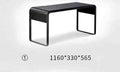 Telescopic Household Iron Art Leather Face Rectangular Coffee Table null