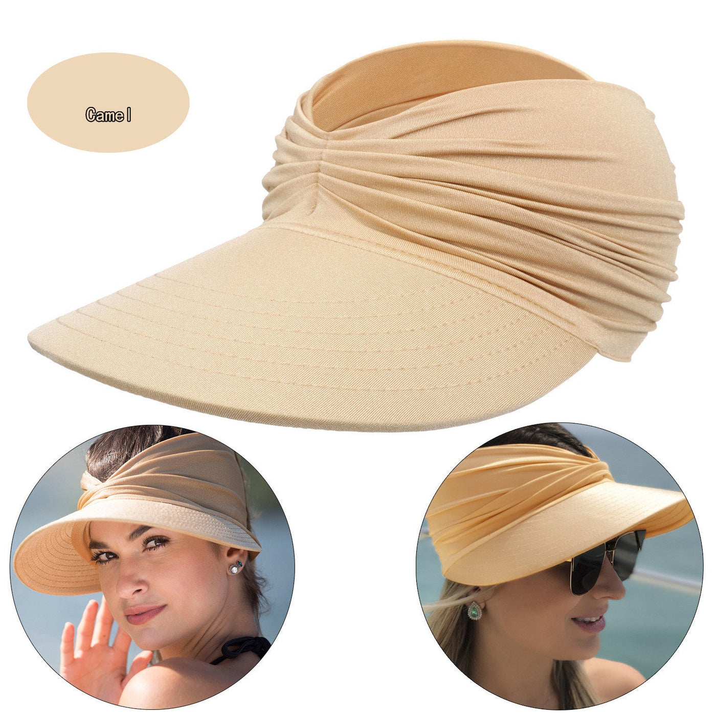 Women's New Empty Top Sunscreen Sports Beach Sun Hat null