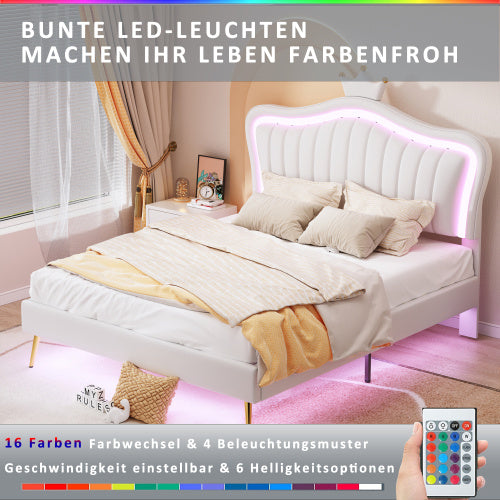 Modern Princess Crown Upholstered Bed - Morderncharm store