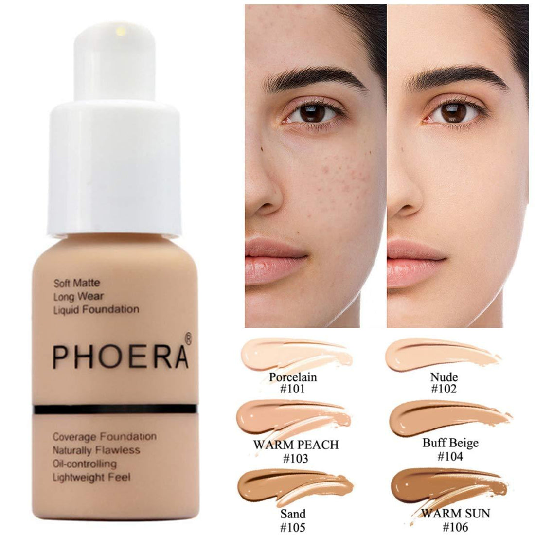 Explosive Press Type Oil Control Natural Color Matte Concealer Foundation Cream null