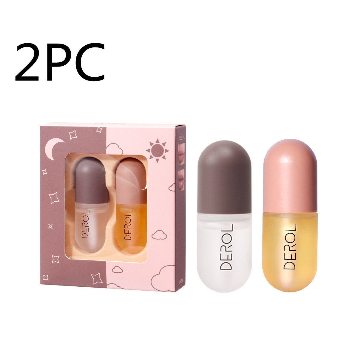 Day Night Instant Volume Lip Plumper Oil Clear Lasting Nourishing Repairing Reduce Lip Fine Line Care Lip Beauty Cosmetic null