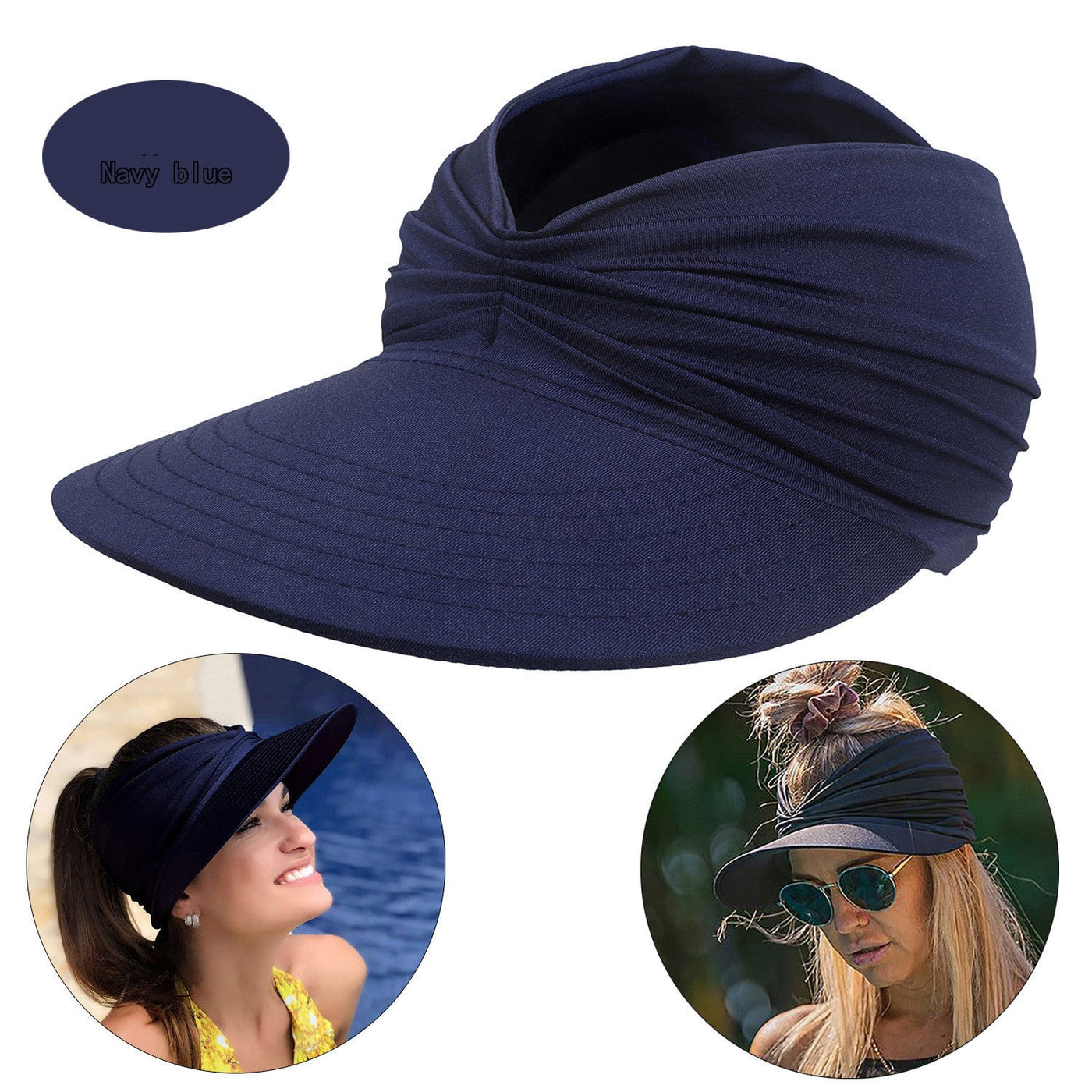 Women's New Empty Top Sunscreen Sports Beach Sun Hat null