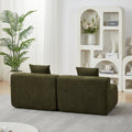 Chenille Curved Sectional Sofa With 2 Pillows,Curved Symmetrical Modular Semi Circular Sofa Sectional For Bedroom, Living Room, Office For Leisure Or Nap, Reading Room, And Lobby - Morderncharm store