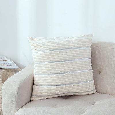 Simple Luxury Striped Velvet Pillow Cover Pillow Cushion Cover Pillow Case Covers for Sofa Flannel Velvet Sofa Cushion Cover null