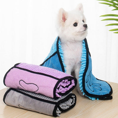 Dogs Cats Towels Super Absorbent Dog Bathrobe Microfiber Bath Towels Quick-Drying Cat Bath Towel For Pets Towel Dog Towels Pet Products null