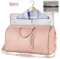 Large Capacity Travel Duffle Bag Women's Handbag Folding Suit Bag Waterproof Clothes Totes null